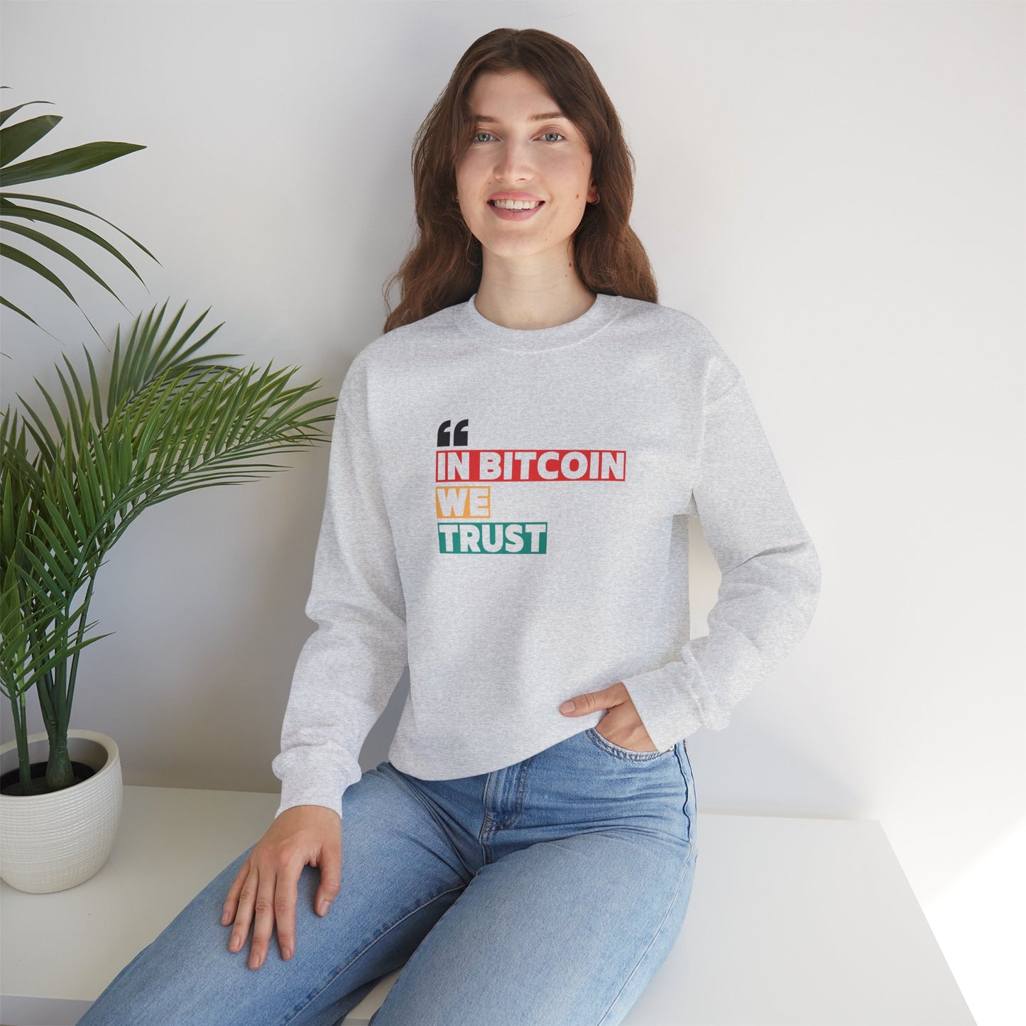 Bitcoin Trust Sweatshirt - Unisex Heavy Blend™ Crewneck - Bitcoin Merch