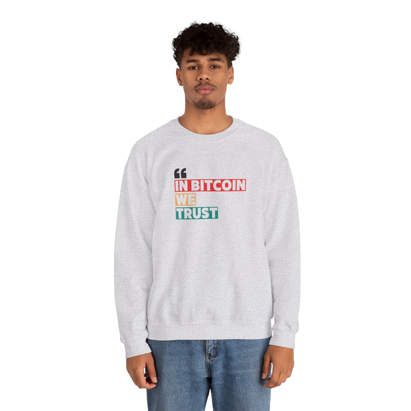 Bitcoin Trust Sweatshirt - Unisex Heavy Blend™ Crewneck - Bitcoin Merch