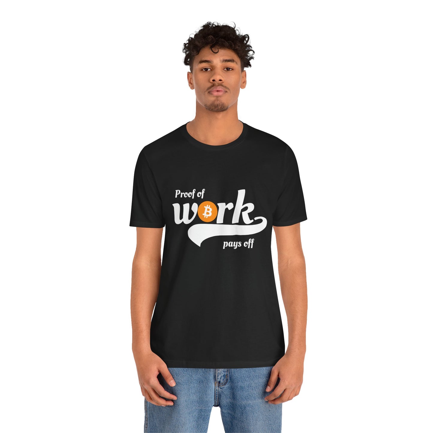 Bitcoin Proof of Work Graphic Unisex T-shirt - Bitcoin Merch