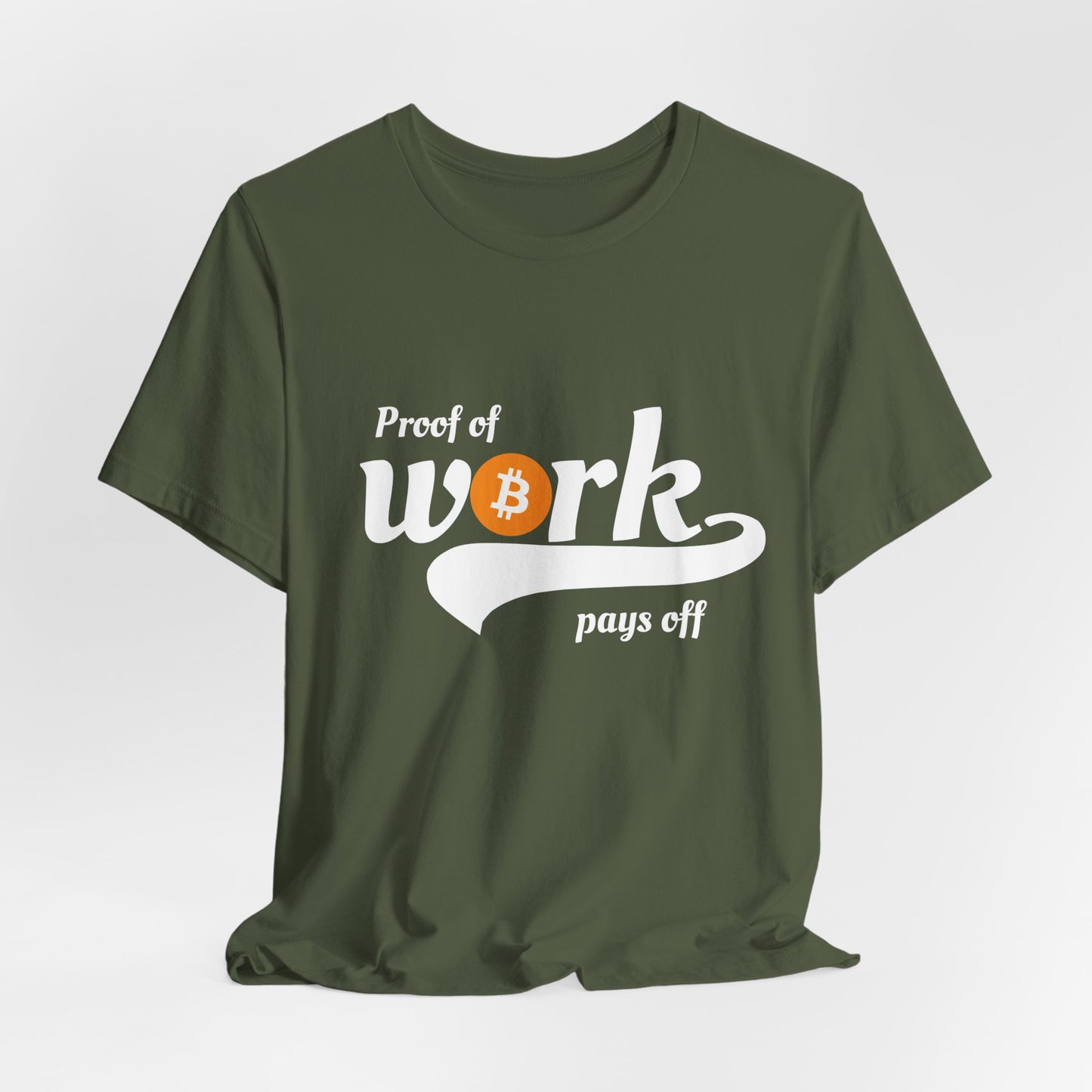 Bitcoin Proof of Work Graphic Unisex T-shirt - Bitcoin Merch