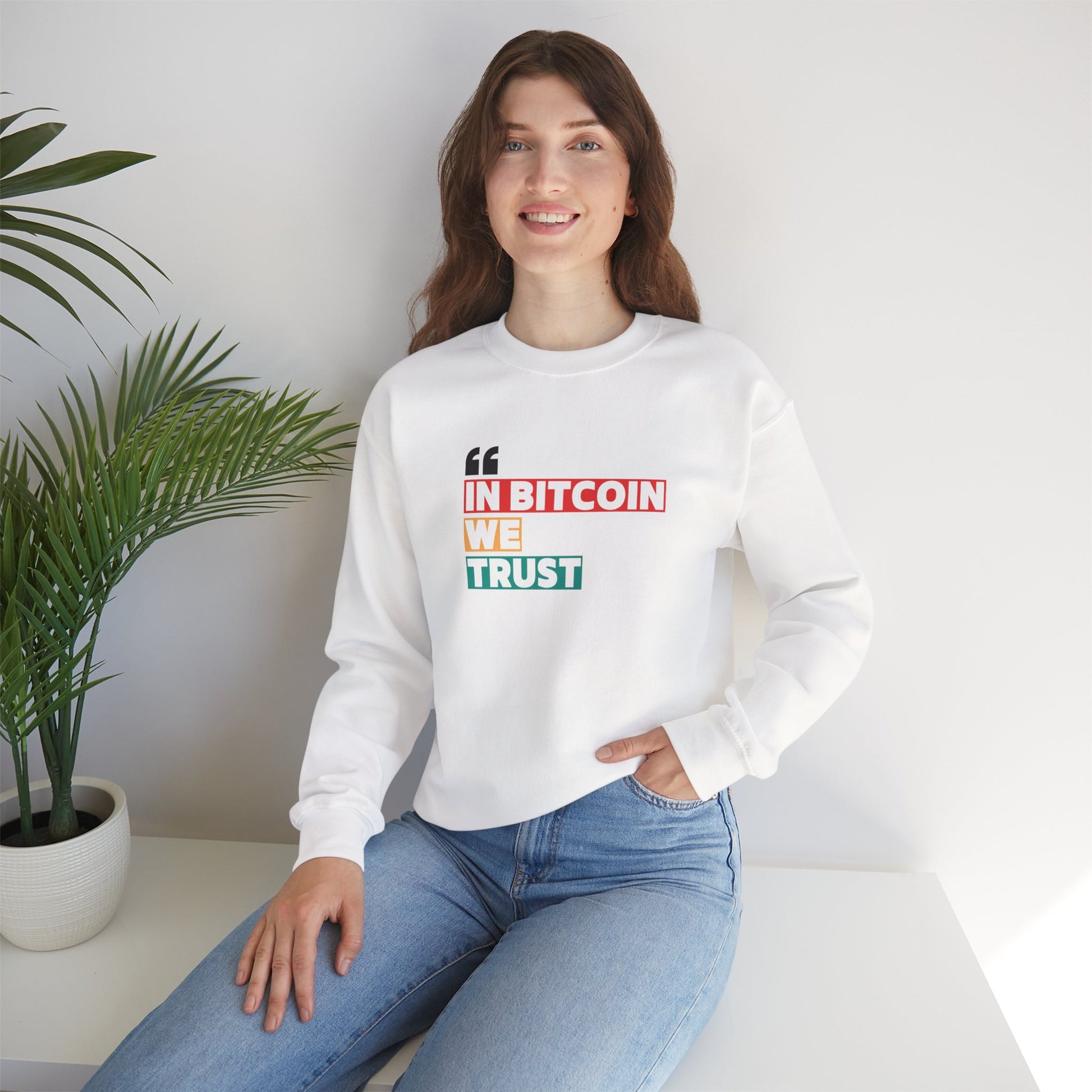 Bitcoin Trust Sweatshirt - Unisex Heavy Blend™ Crewneck - Bitcoin Merch
