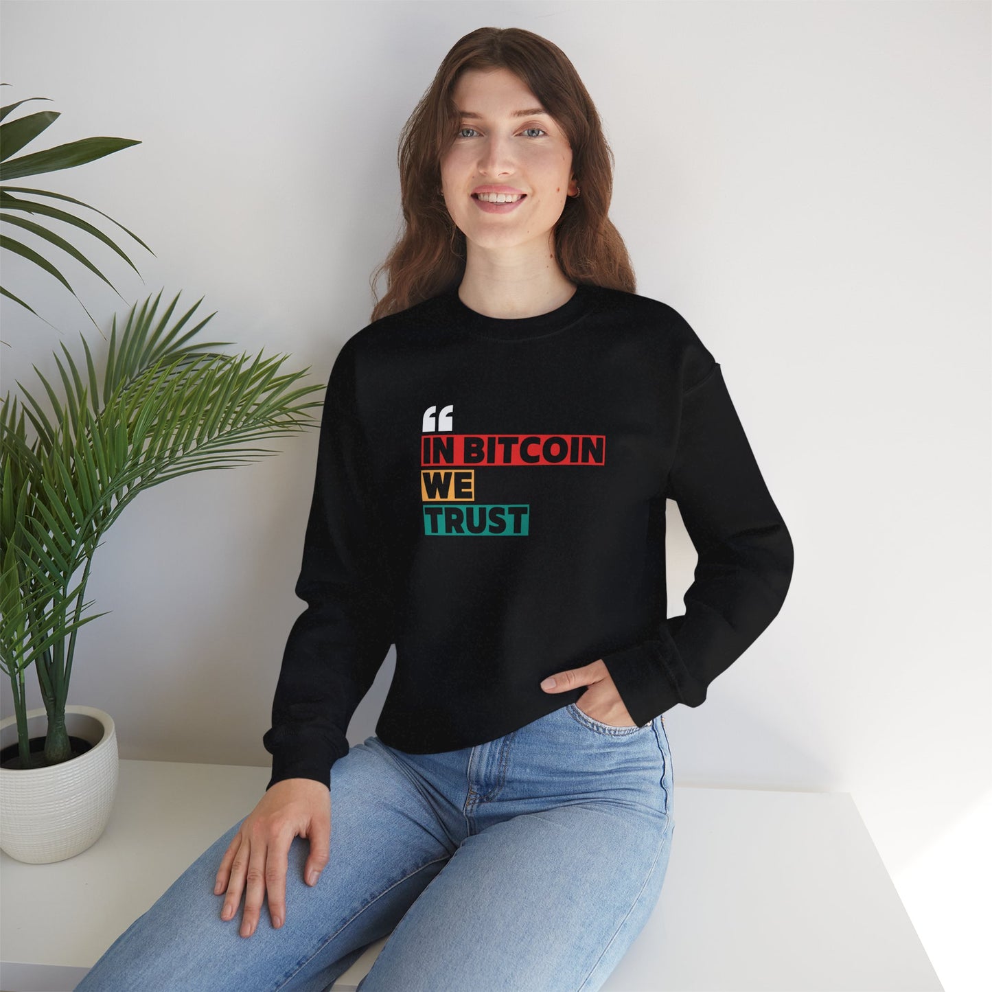 Bitcoin Trust Sweatshirt - Unisex Heavy Blend™ Crewneck - Bitcoin Merch