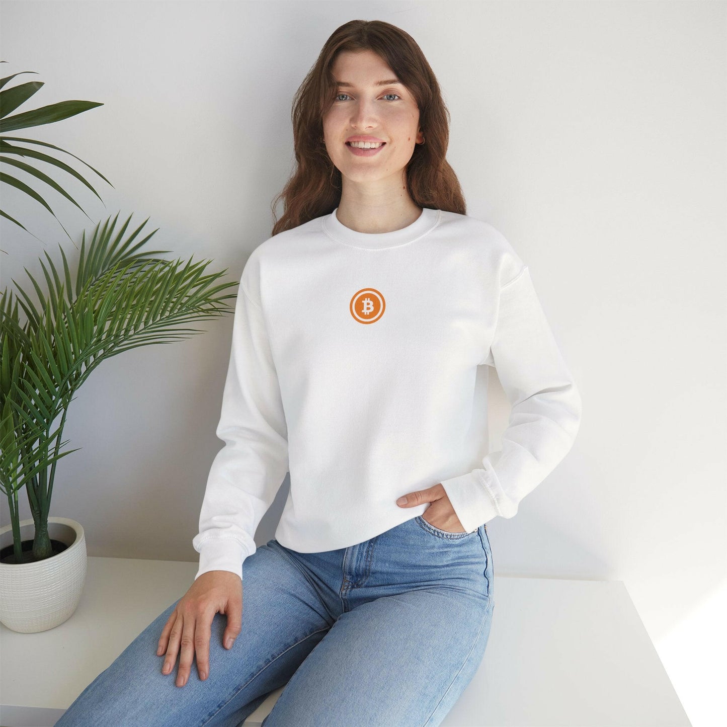 Bitcoin Minimalistic Sweatshirt - Bitcoin Merch