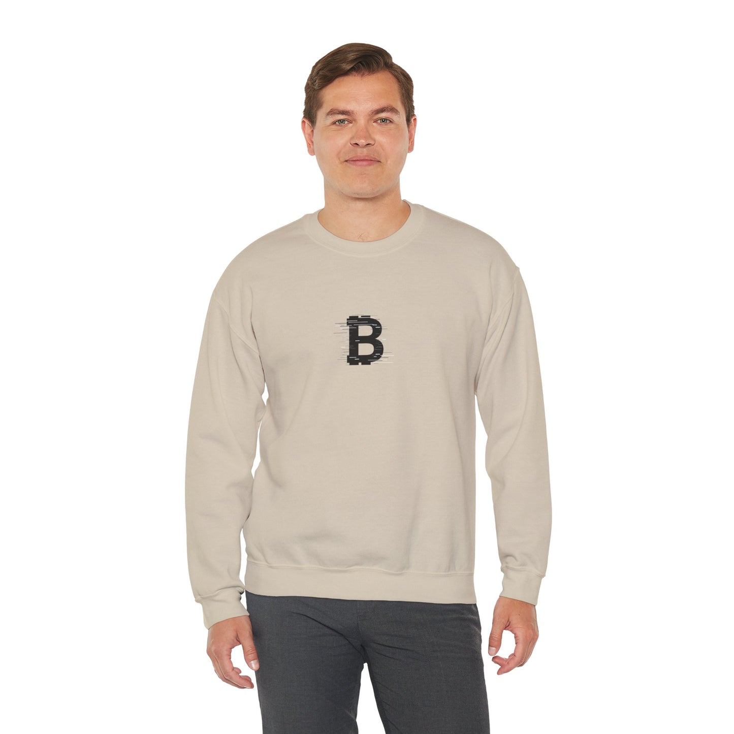 Monogram Bitcoin Unisex Sweatshirt - Bitcoin Merch