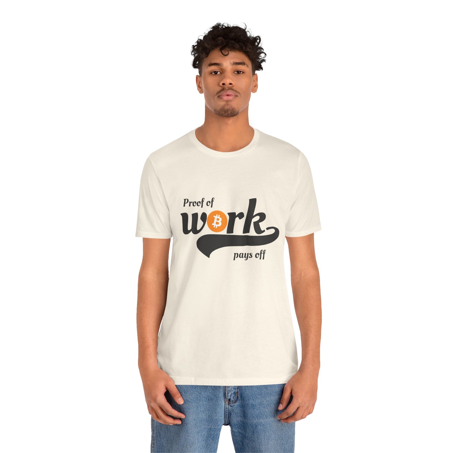 Bitcoin Proof of Work Graphic Unisex T-shirt - Bitcoin Merch