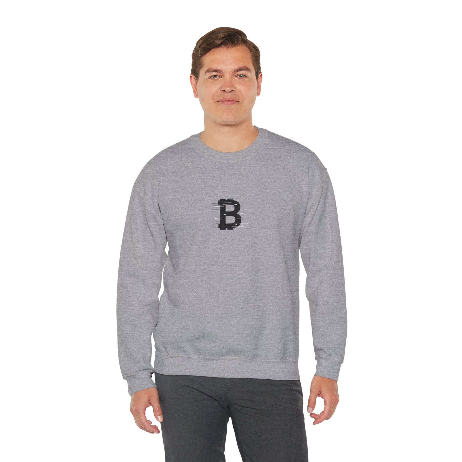 Monogram Bitcoin Unisex Sweatshirt - Bitcoin Merch