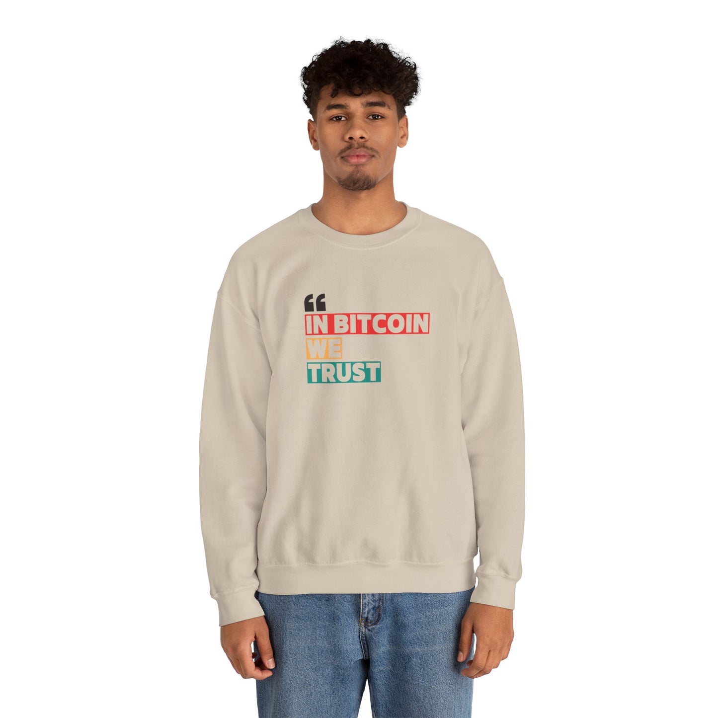 Bitcoin Trust Sweatshirt - Unisex Heavy Blend™ Crewneck - Bitcoin Merch