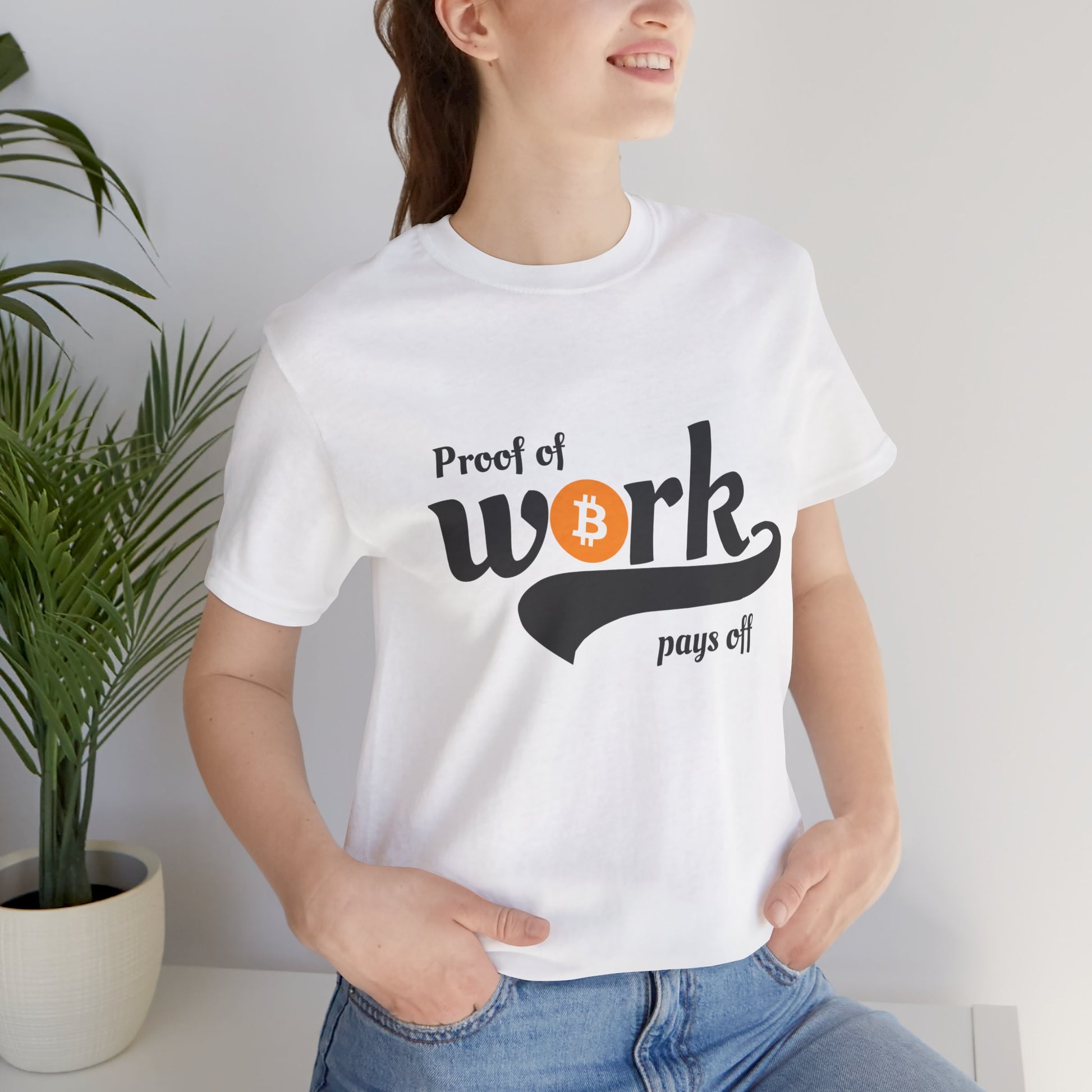 Bitcoin Proof of Work Graphic Unisex T-shirt - Bitcoin Merch