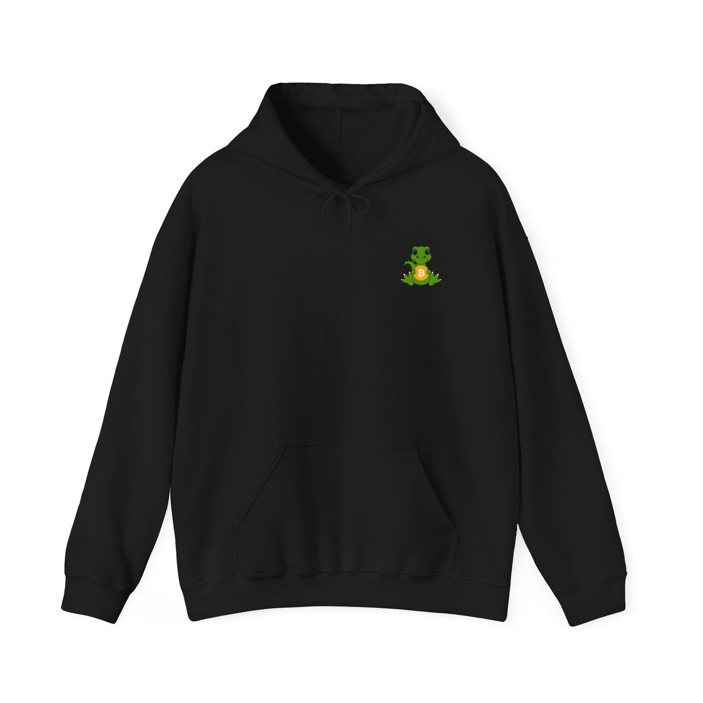 Dinosaur holding BTC Hoodie - Bitcoin Merch