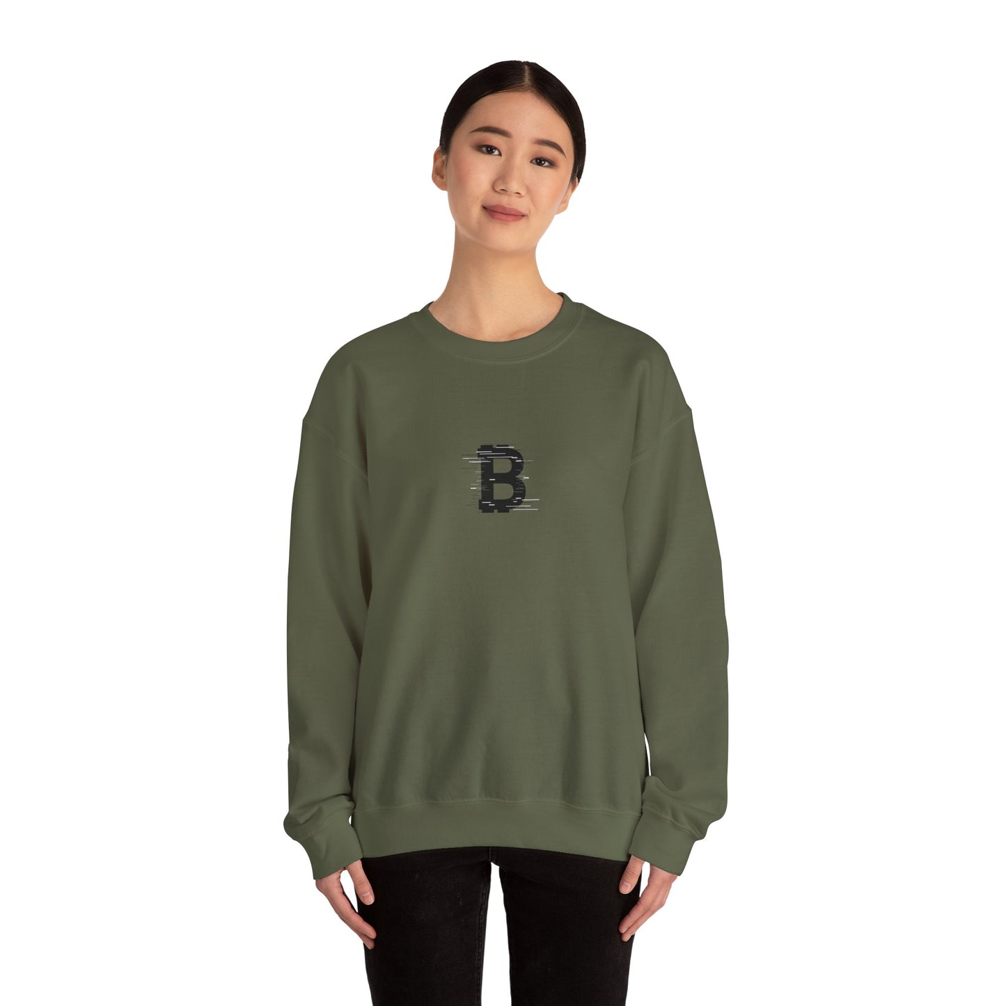 Monogram Bitcoin Unisex Sweatshirt - Bitcoin Merch