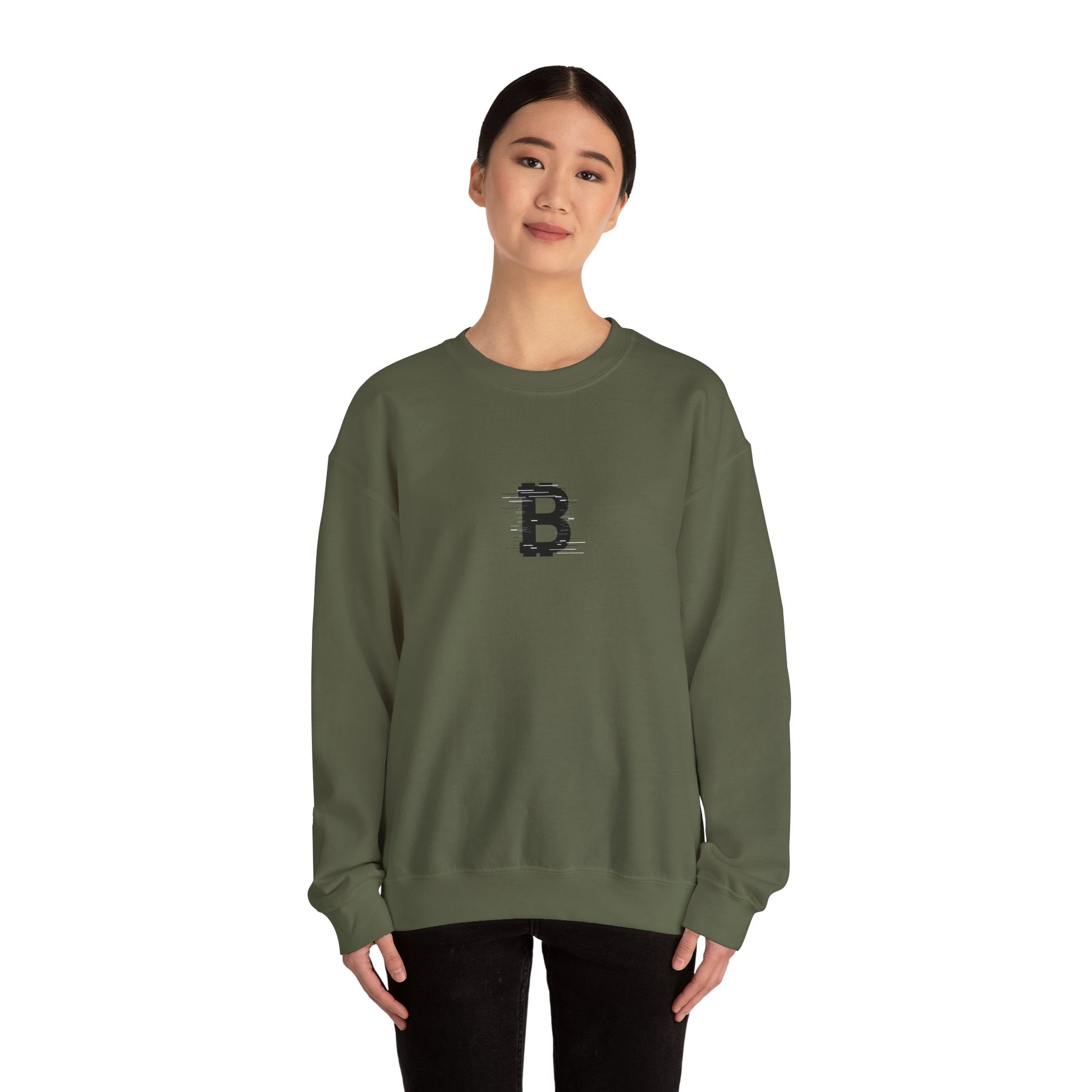 Monogram Bitcoin Unisex Sweatshirt - Bitcoin Merch