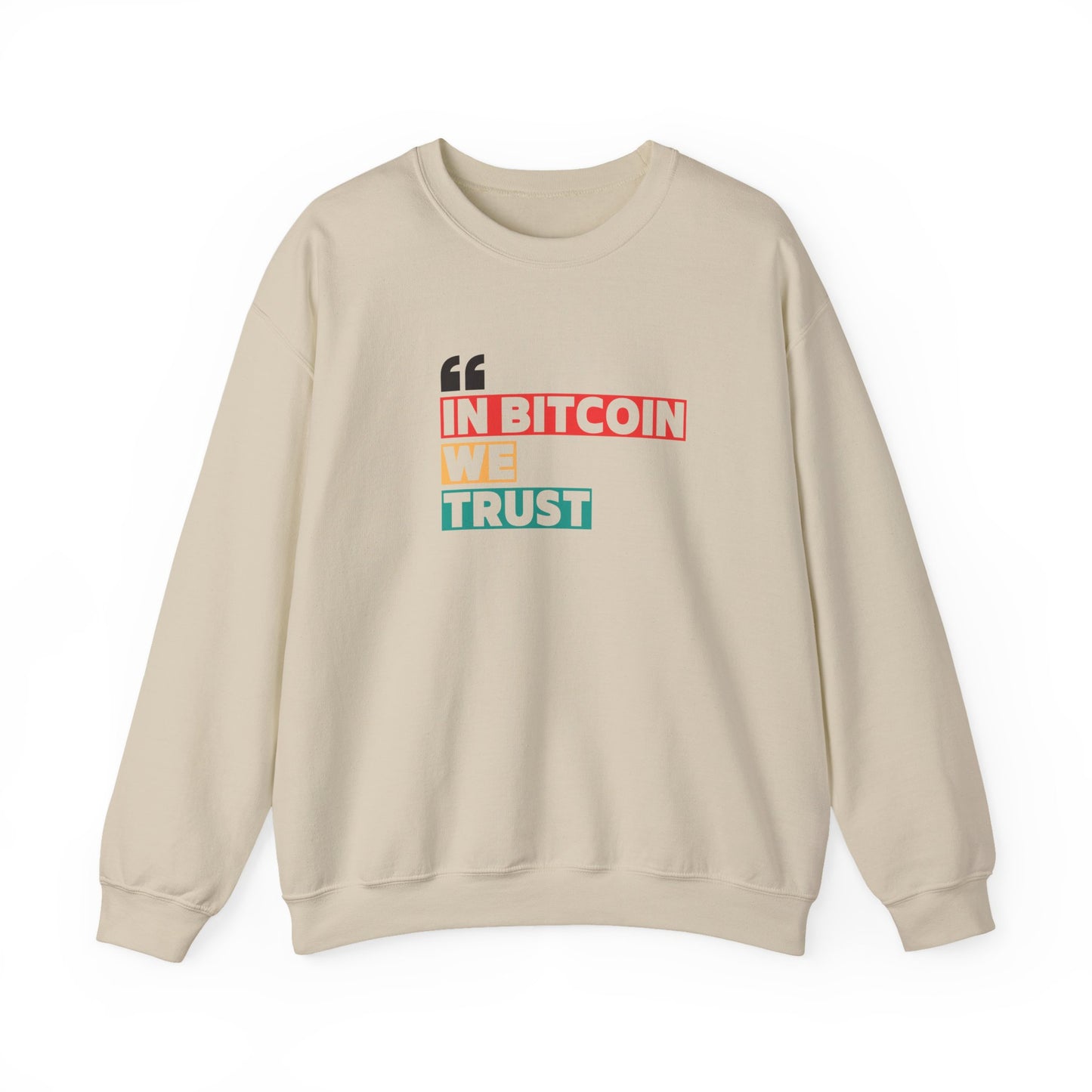 Bitcoin Trust Sweatshirt - Unisex Heavy Blend™ Crewneck - Bitcoin Merch