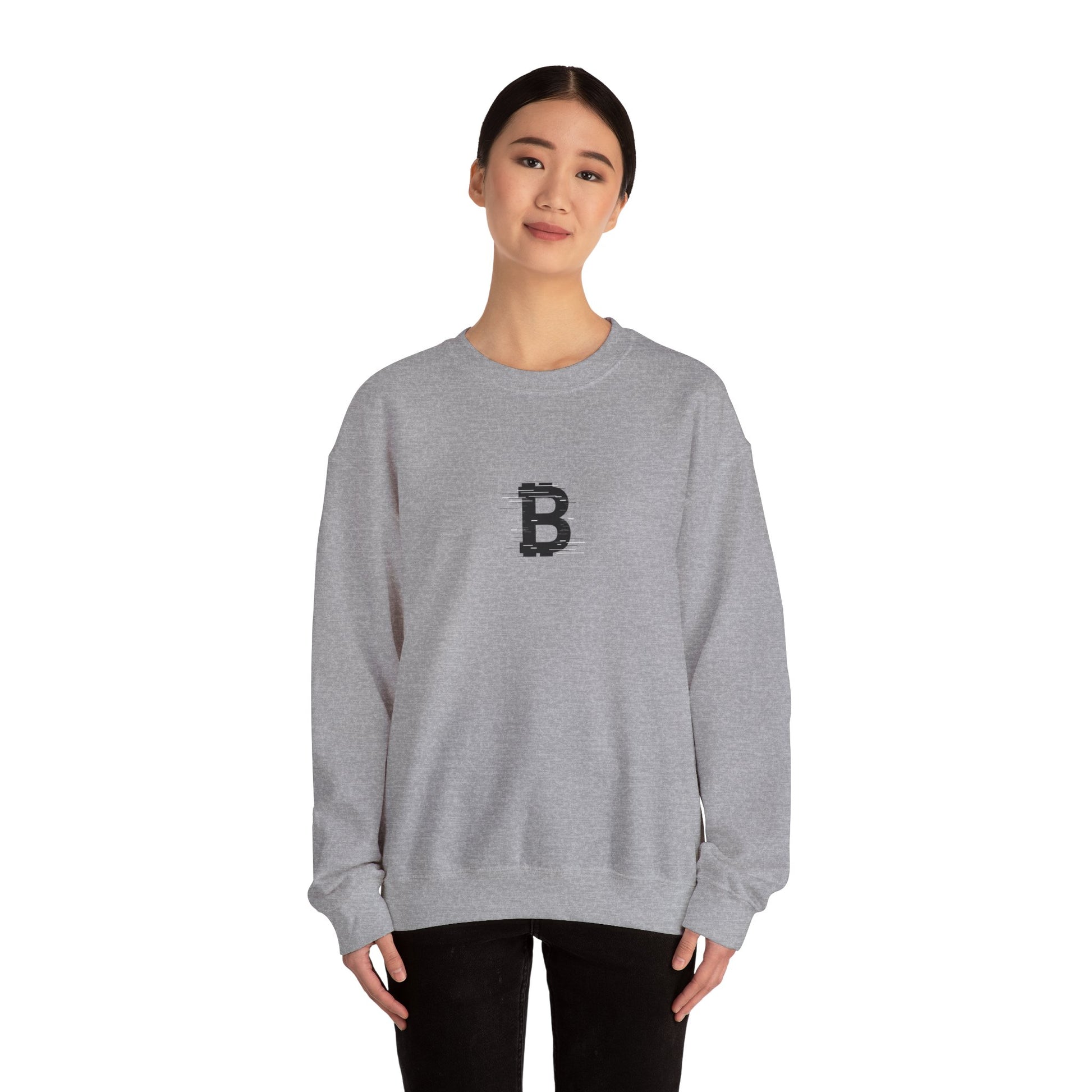 Monogram Bitcoin Unisex Sweatshirt - Bitcoin Merch