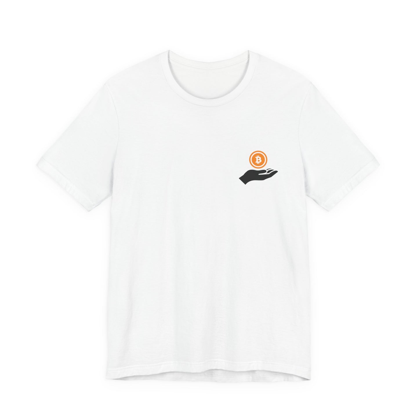 Unisex Holding BitCoin T-shirt - Bitcoin Merch