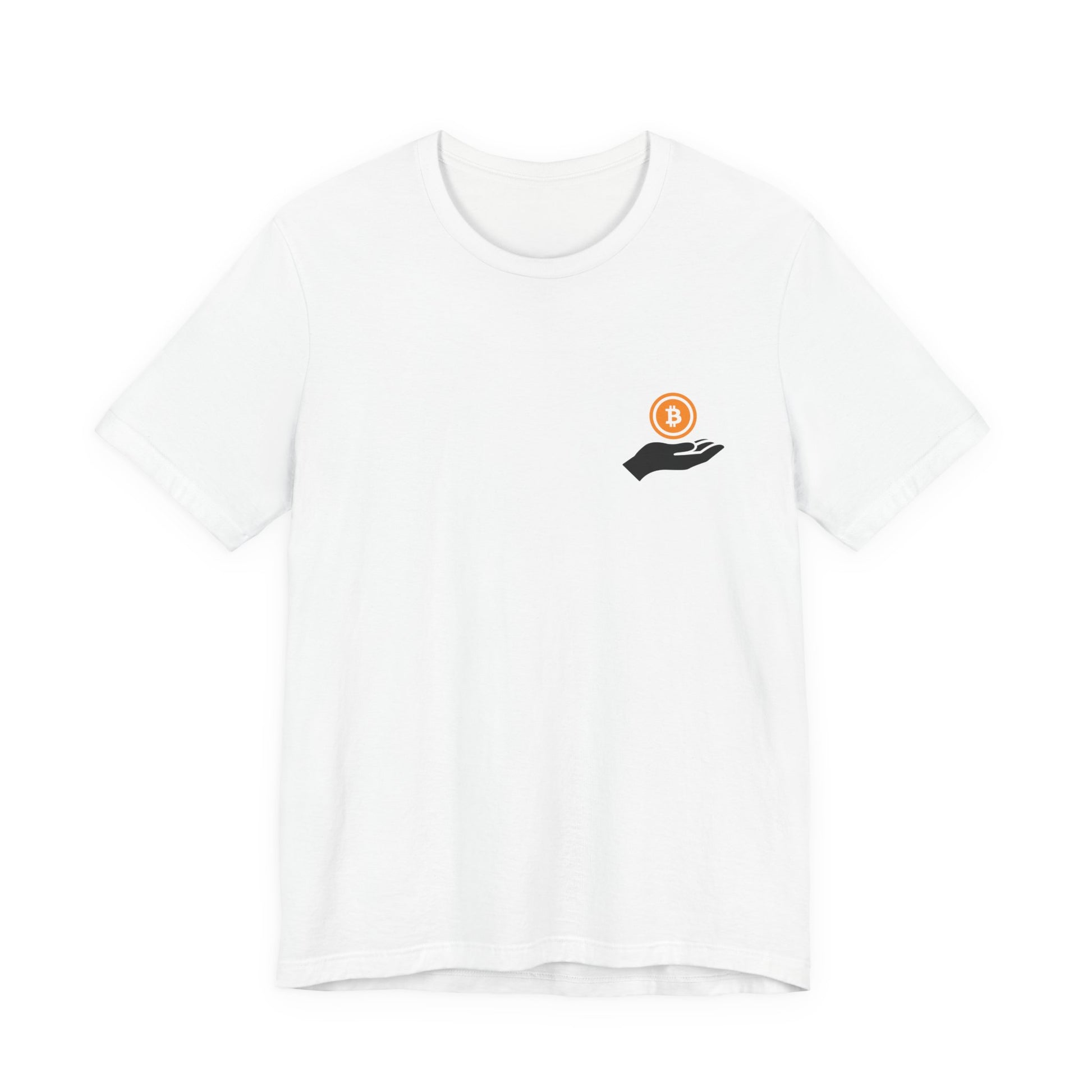 Unisex Holding BitCoin T-shirt - Bitcoin Merch