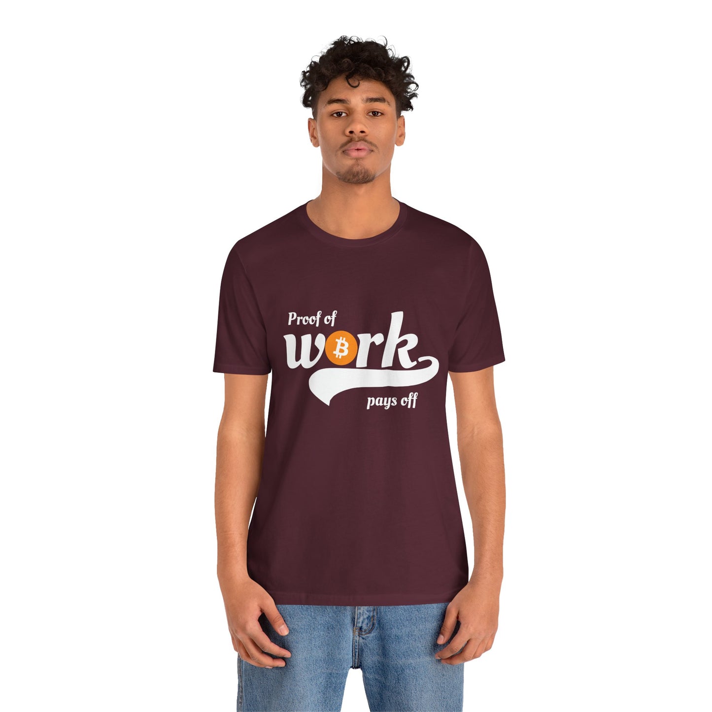 Bitcoin Proof of Work Graphic Unisex T-shirt - Bitcoin Merch