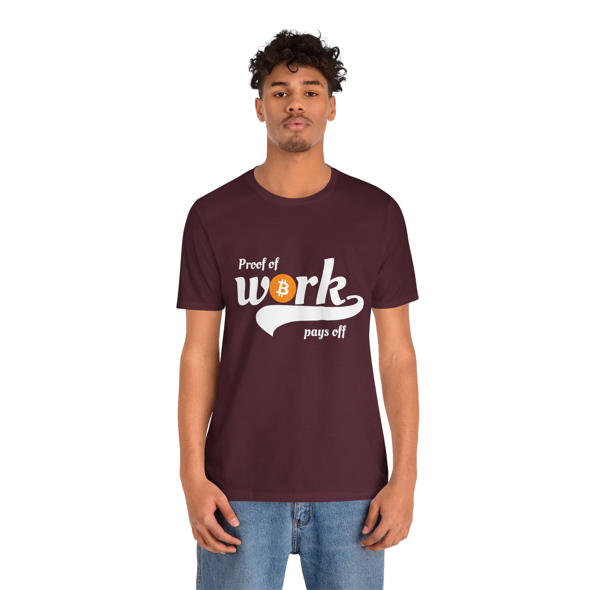 Bitcoin Proof of Work Graphic Unisex T-shirt - Bitcoin Merch