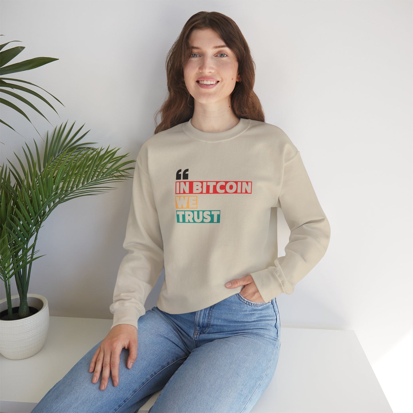 Bitcoin Trust Sweatshirt - Unisex Heavy Blend™ Crewneck - Bitcoin Merch