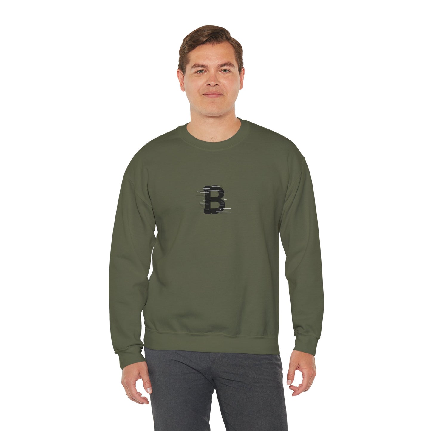 Monogram Bitcoin Unisex Sweatshirt - Bitcoin Merch