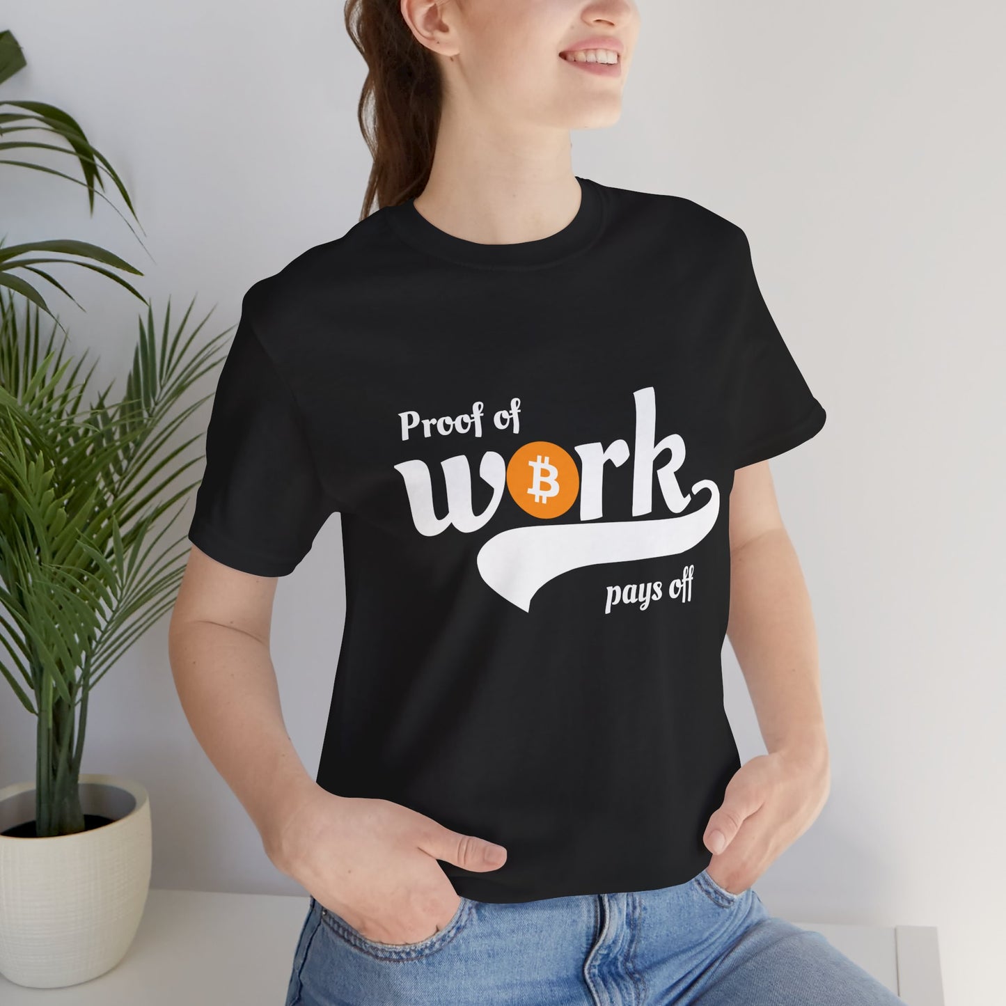 Bitcoin Proof of Work Graphic Unisex T-shirt - Bitcoin Merch