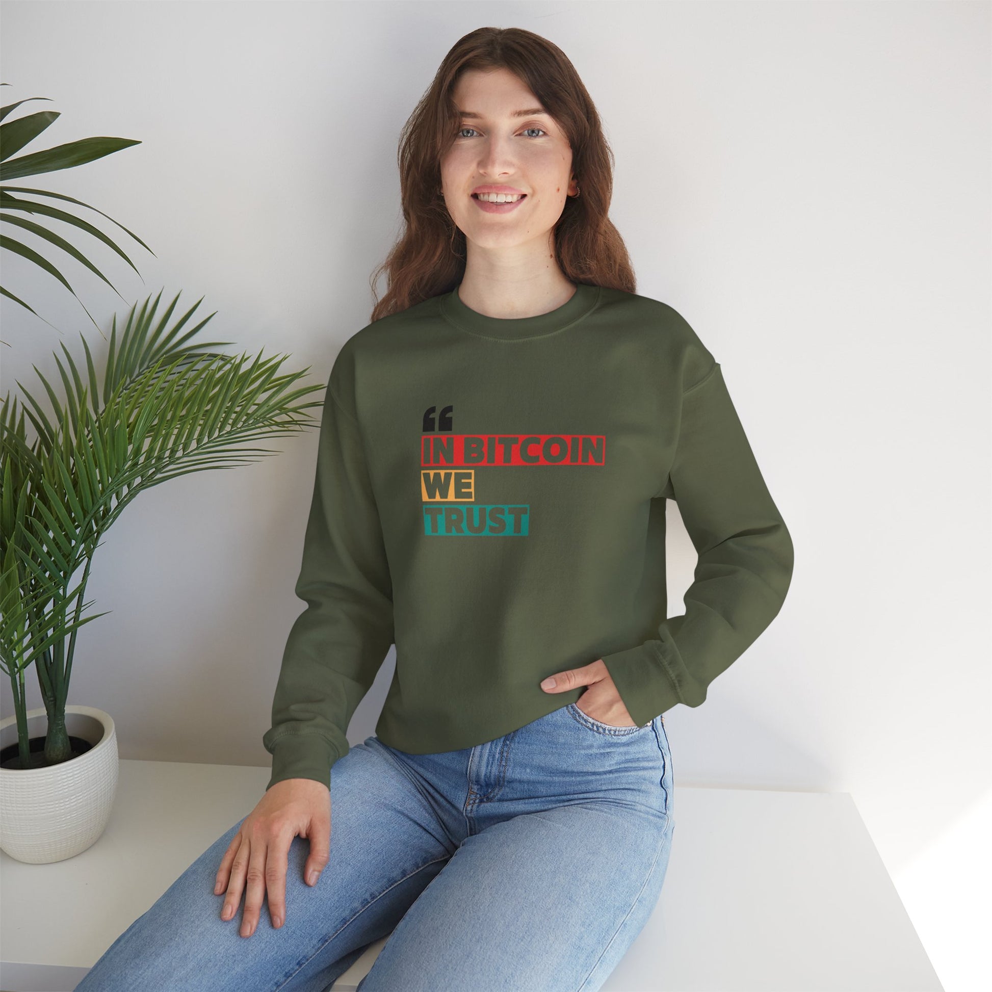 Bitcoin Trust Sweatshirt - Unisex Heavy Blend™ Crewneck - Bitcoin Merch