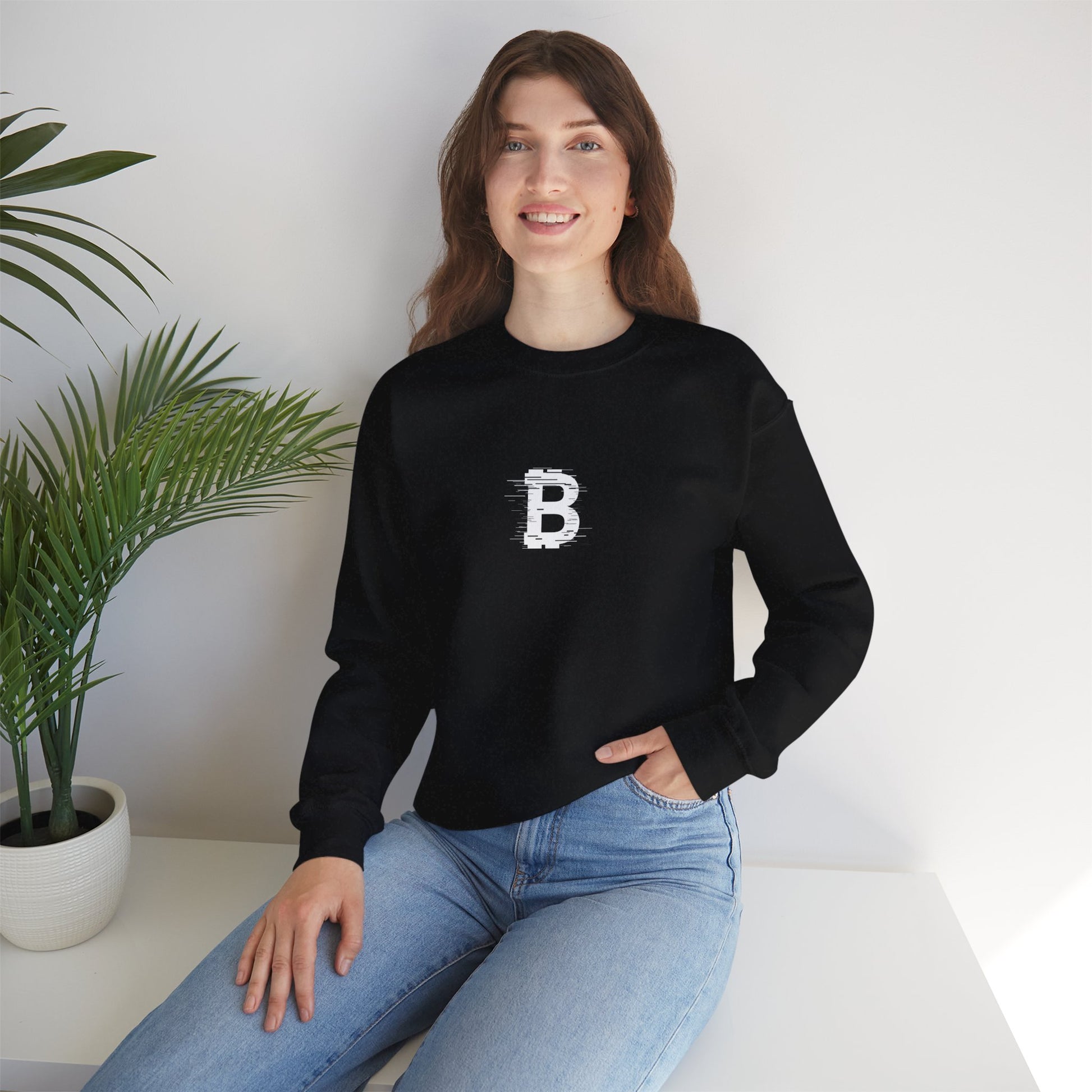 Monogram Bitcoin Unisex Sweatshirt - Bitcoin Merch