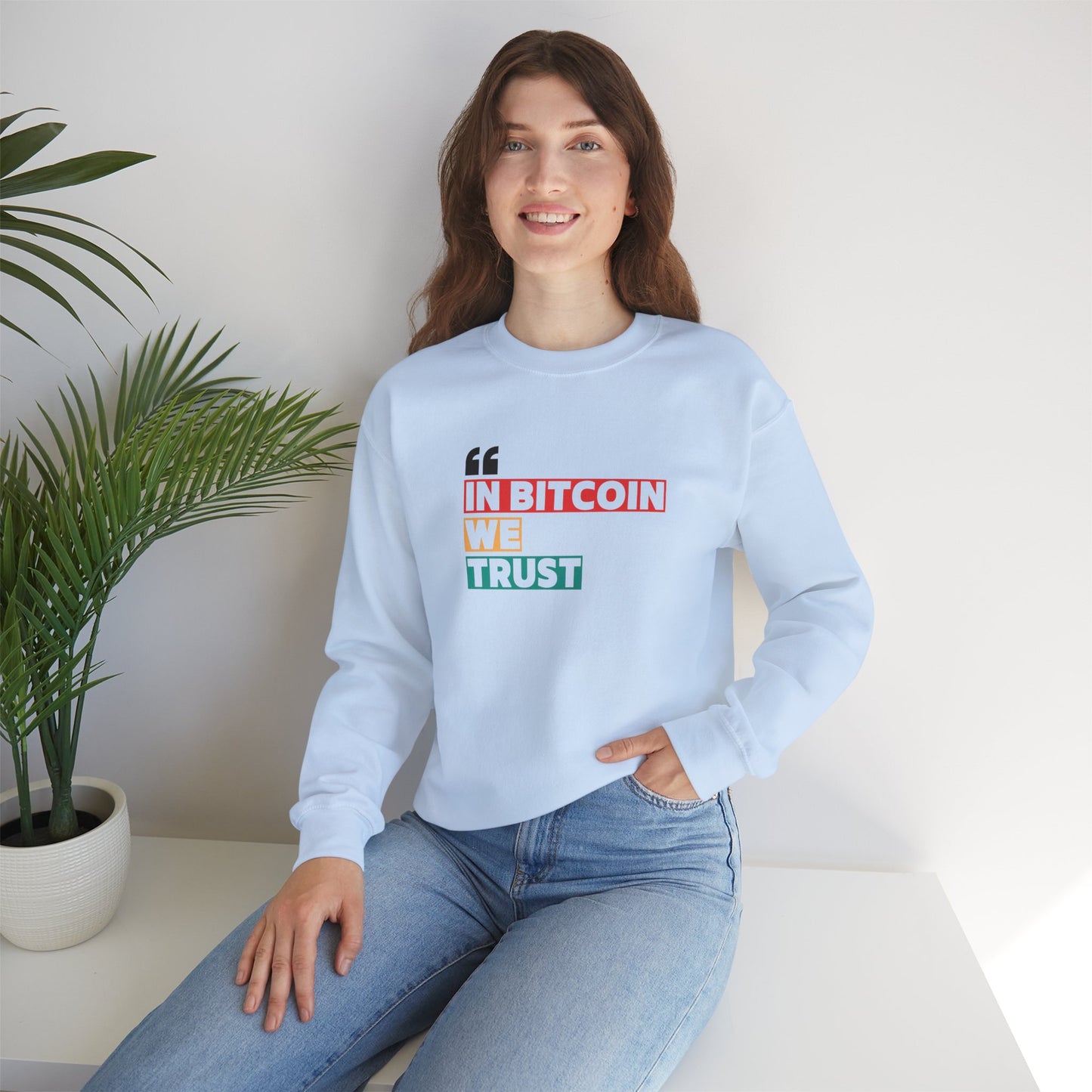 Bitcoin Trust Sweatshirt - Unisex Heavy Blend™ Crewneck - Bitcoin Merch