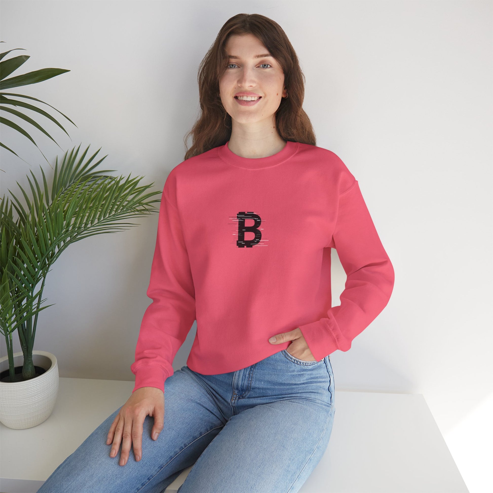 Monogram Bitcoin Unisex Sweatshirt - Bitcoin Merch